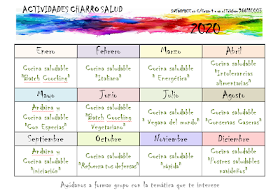 Cursos de Cocina Saludable de 2020