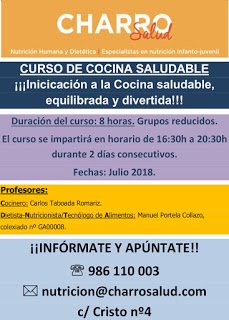 Curso de cocina saludable: Iniciación